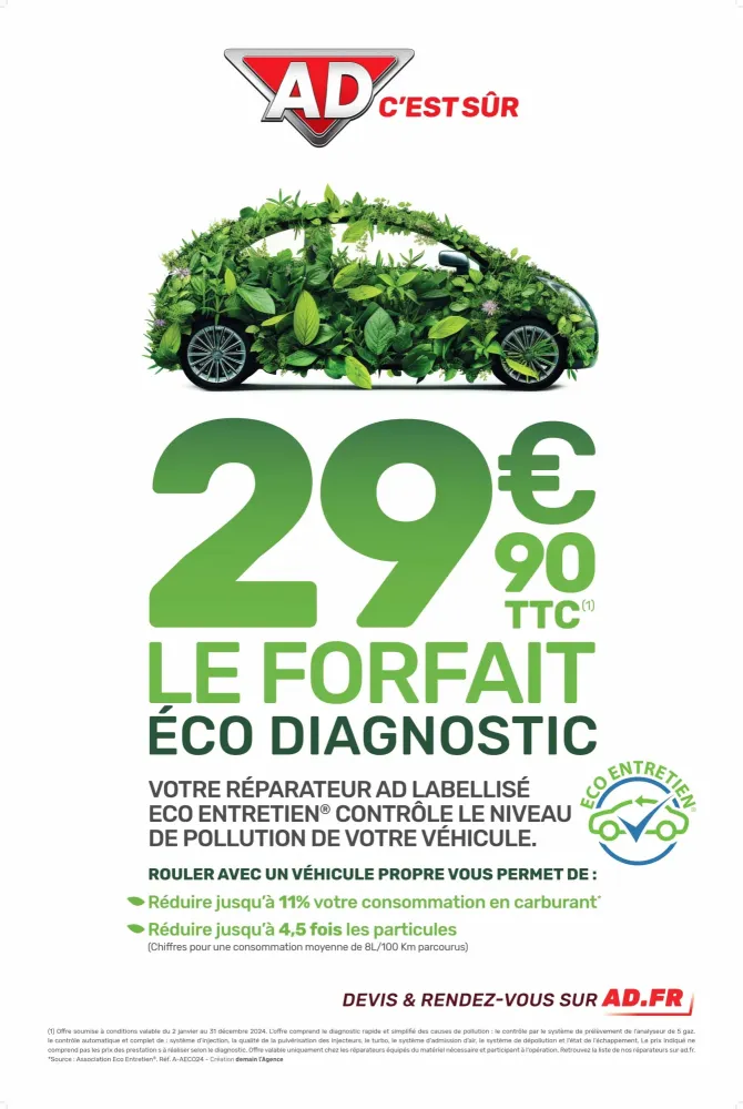 Forfait éco diagnostic garage AD
