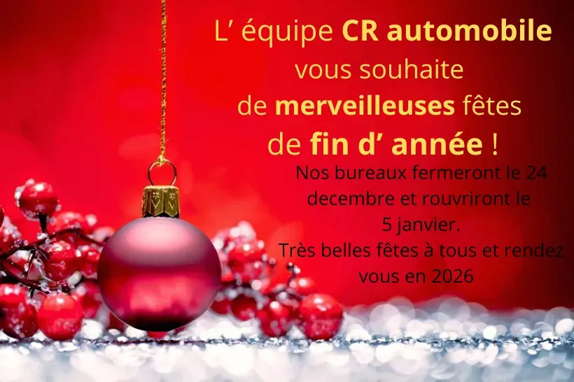 L’ équipe CR automobile vous souhaite de merveilleuses fêtes de fin d’ anwebp